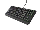 Tastatura gaming mecanica cu fir Genesis Thor 230 TKL, iluminare RGB, switch Linear, switch model Outemu Brown, numar taste 87, 11 butoane multimedia, lungime cablu 1.6m, dimensiuni 363 x 155 x 39 mm, negru