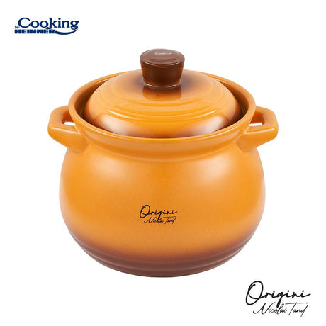 OALA CERAMICA CU CAPAC,  17x18 CM, 4.5 L, NICOLAI TAND, ORIGINI, COOKING BY HEINNER
