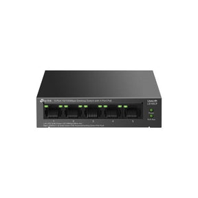 "5-Port 10/100 Mbps Desktop Switch with 4-Port PoE PORT: 4× 10/100 Mbps PoE Ports, 1× 10/100 Mbps Non-PoE Port SPEC: 802.3af, 41 W PoE Power, Desktop Steel Case FEATURE: Extend Mode for 250m PoE Transmitting, PoE Auto Recovery, Plug and Play"