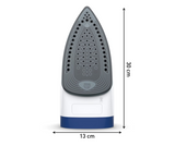 Fier de calcat Tefal Express Steam FV2838E0, 2400W, jet de abur 180 g/min, abur variabil 0-40 g/min, 270 ml, functie anticalcar, alb/albastru