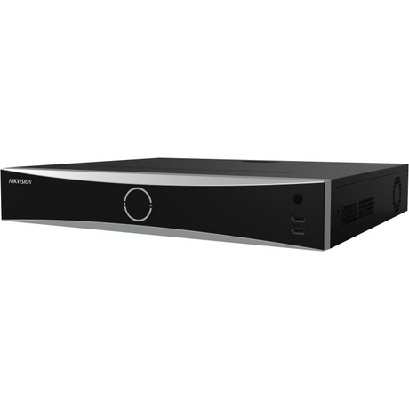 NVR Hikvision 16 canale DeepinMind IDS-7716NXI-M4/16P/X; 2-ch@32 MP/2- ch@24 MP/4-ch@12 MP/8-ch@8 MP/16-ch@4 MP, H.265+/H.265/H.264+/H.264, iesiri: 2x HDMI, 1x VGA, 1x CVBS BNC (1.0 Vp-p, 75 Ω), 4x SATA max 16TB pe HDD, AI by NVR: Facial recognition, perimeter protection, video structuralization
