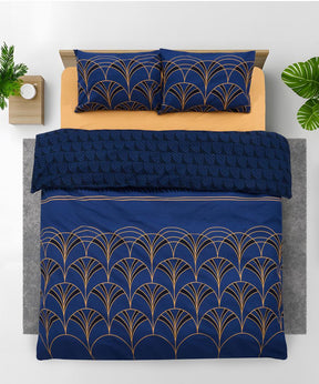 Lenjerie kingsize, bumbac,132 TC, Wave
