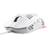 Mouse cu fir Trust GXT 928W Helox, rezolutie maxima 6400 DPI, 6 butoane, interfata USB-A, alb