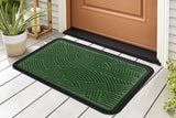 COVORAS INTRARE ANTIDERAPANT CU MARGINE CAUCIUCATA 40X60 CM, VERDE, HEINNER HOME
