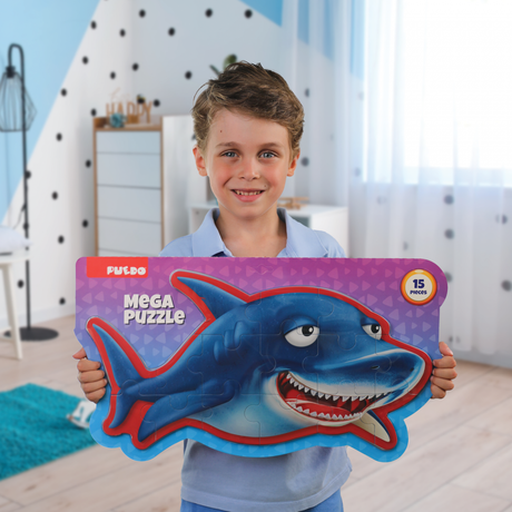 PUZZLE DIN SPUMA EVA, MEGA, 15 PIESE, PUEDO