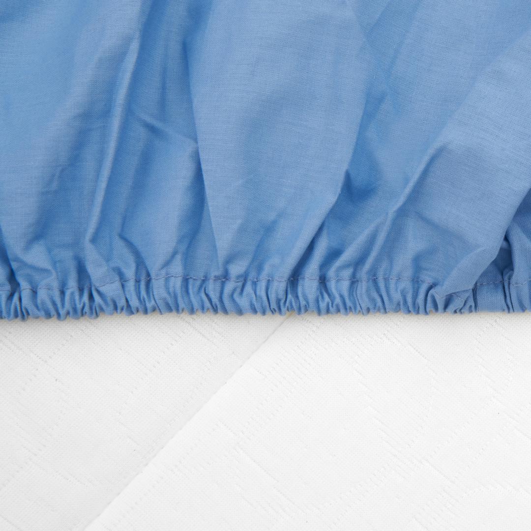 CEARCEAF PAT CU ELASTIC 140X200 CM BLUE