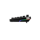 Tastatura gaming wireless mecanica HyperX Alloy Rise 75, switch-uri HX Red – Linear, Dual mode 2,4GHz si Bluetooth, Hot-Swappable, format 75%, pana la 80 de ore autonomie cu backlighting, PC/console