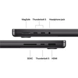 MacBook Pro 14.2"/Apple M5 Pro (CPU 15-core, GPU 16-core, Neural Engine 16-core)/24GB/1TB - Space Black - US KB -70W ADAPTER - 2026 (CTOfrom MGDR4RO/A)