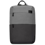 Rucsac laptop Targus 16" Sagano EcoSmart, pentru laptopuri de 16" sau mai mici, capacitate 22 de litri, material RPET 500, dimensiun: 33 x 19 x 53 cm, greutate 0.77 kg, negru/gri