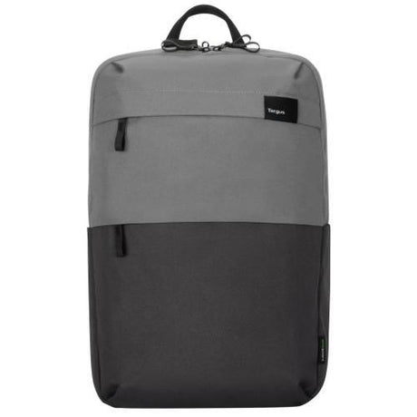 Rucsac laptop Targus 16" Sagano EcoSmart, pentru laptopuri de 16" sau mai mici, capacitate 22 de litri, material RPET 500, dimensiun: 33 x 19 x 53 cm, greutate 0.77 kg, negru/gri