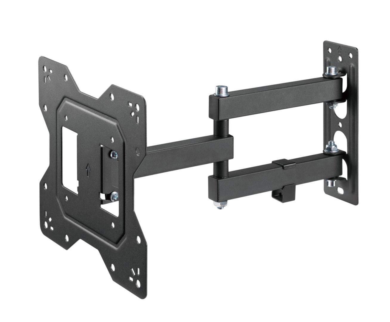 Suport de perete Akai cu inclinatie +3/-10°, diagonala display 23"-43", VESA min. 100x100, VESA max. 200x200, suporta pana la 30kg, distanta fata de perete MAX 378mm, negru