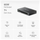 Switch Mercusys Desktop  8 porturi Gigabit, MS108GP, 7 porturi POE (1-7) , buget POE: 65 W, Standarde si protocoale: IEEE 802.3x Flow Control, Dimensiuni: 171*98*27 mm.