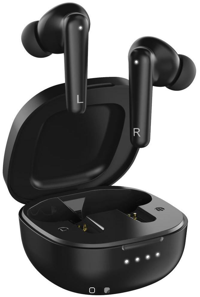 Casti Genius HS-M910BT True Wireless, intraauriculare, microfon, Bluetooth 5.0, USB C, negru