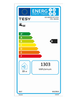 Boiler electric Tesy BiLight Cloud, 80L, Wi-Fi, control din aplicatie, Clasa energetica B, 2000W, 855x440 mm, alb