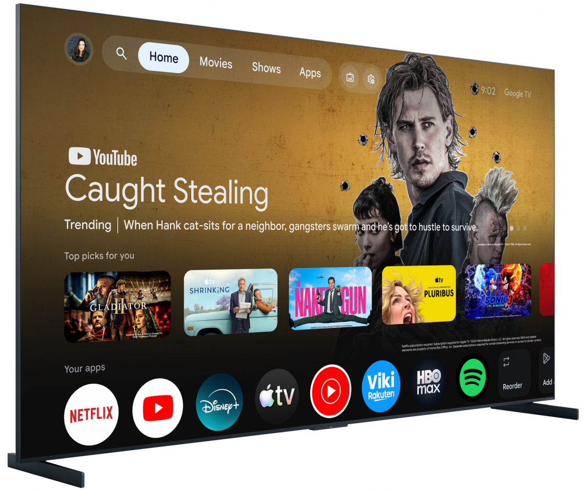 Televizor TCL RGB-MiniLed 98RM9L, 248 cm, Smart Google TV, 4K Ultra HD, 144Hz, Bang & Olufsen, Clasa F (Model 2026)