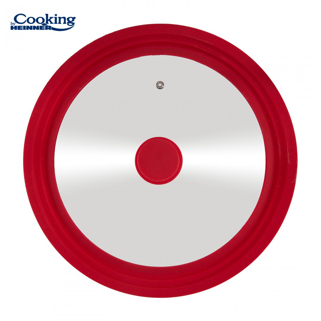 CAPAC STICLA CU MARGINE DIN SILICON AJUSTABILA PE 3 DIMENSIUNI 28/30/32 CM, COOKING BY HEINNER