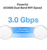 Router wireless TP-LINK Deco X50-POE(3-pack), WIFI 6, Mesh, Dual Band