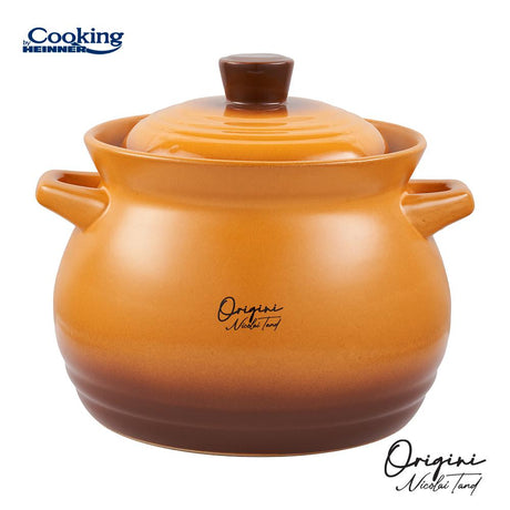 OALA CERAMICA CU CAPAC,  17x18 CM, 4.5 L, NICOLAI TAND, ORIGINI, COOKING BY HEINNER