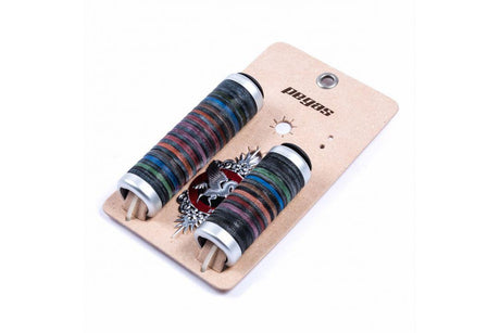 MANSOANE PIELE PEGAS G-311 COLOR, 33MM, 125MM(S)/90MM(D), LOGO LASER, INEL BLOCARE, EMBLEMA PEGAS METALICA