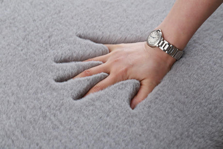 Covor Heinner Shaggy soft blanita Gri 50x90 cm