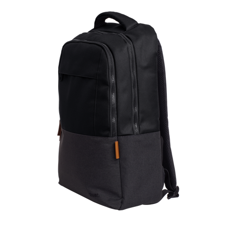 Rucsac laptop Trust Lisboa pentru laptop-uri cu diagonala de 16", material POM, RPET Polyester, RPET twill polyester, volum 23 L, negru