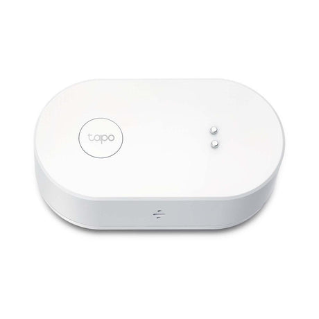 TP-LINK TAPO T300, Senzor smart de scurgeri de apa (necesită Hub Tapo), Wireless: 868, Alimentare: 2 baterii tip AAA (incluse), Dimensiuni: 84.5 × 46.5 × 30 mm.