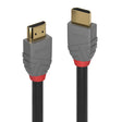 Cablu Lindy 7.5m High Speed HDMI, latime de banda suportata 10.2Gbps, rezolutie maxima 4096x2160@60Hz 4:2:0 8bit,  Anthra