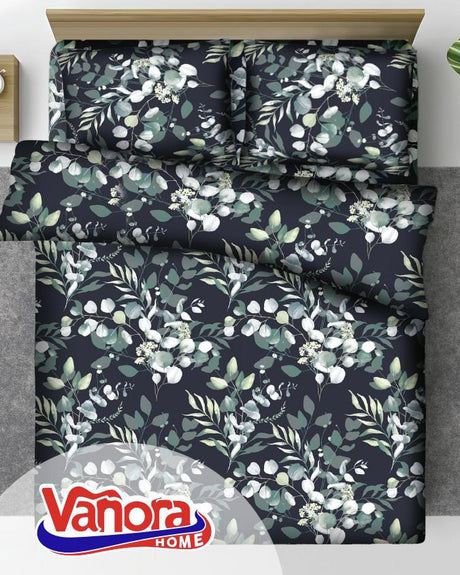 Set de pat king size bumbac, 92 gsm,Jade