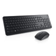 Kit Wireless tastatura si mouse Dell KM3322W, taste numerice, Negru
