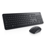 Kit Wireless tastatura si mouse Dell KM3322W, taste numerice, Negru