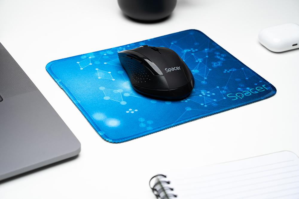 Mousepad SPACER, cauciuc si material textil, cusut pe margine, 220 x 180 x 2 mm, imagine