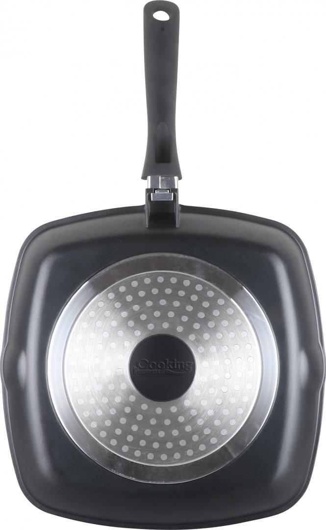 TIGAIE GRILL ALUMINIU + CAPAC 28 x 4.5 CM , DARK LINE, COOKING  BY HEINNER