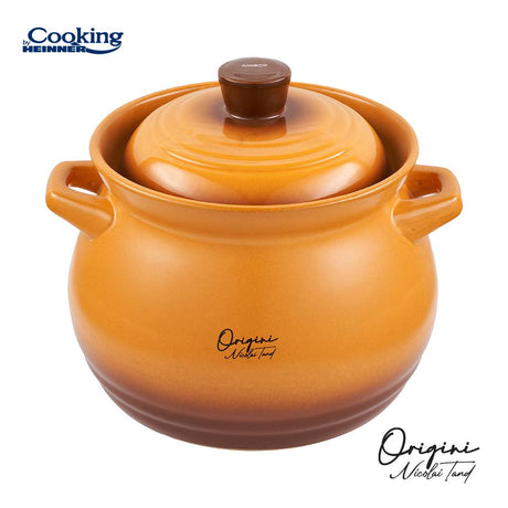 OALA CERAMICA CU CAPAC, 19x19.5 CM, 6 L,  NICOLAI TAND, ORIGINI, COOKING BY HEINNER