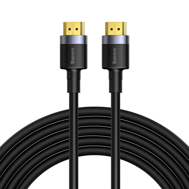 Cablu video Baseus Cafule, conectivitate HDMI (T) la HDMI (T), rezolutie maxima 4K UHD (3840 x 2160) la 60 Hz, conectori auriti, lungime 5 metri