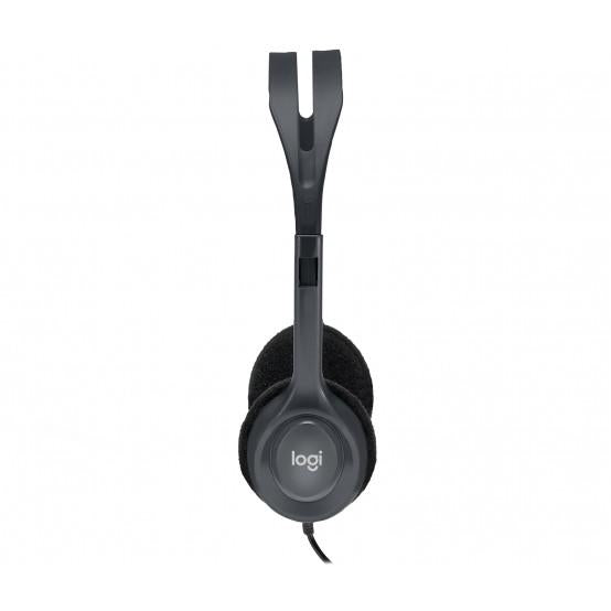 Casti Head-band Logitech H111, Wired, Negru
