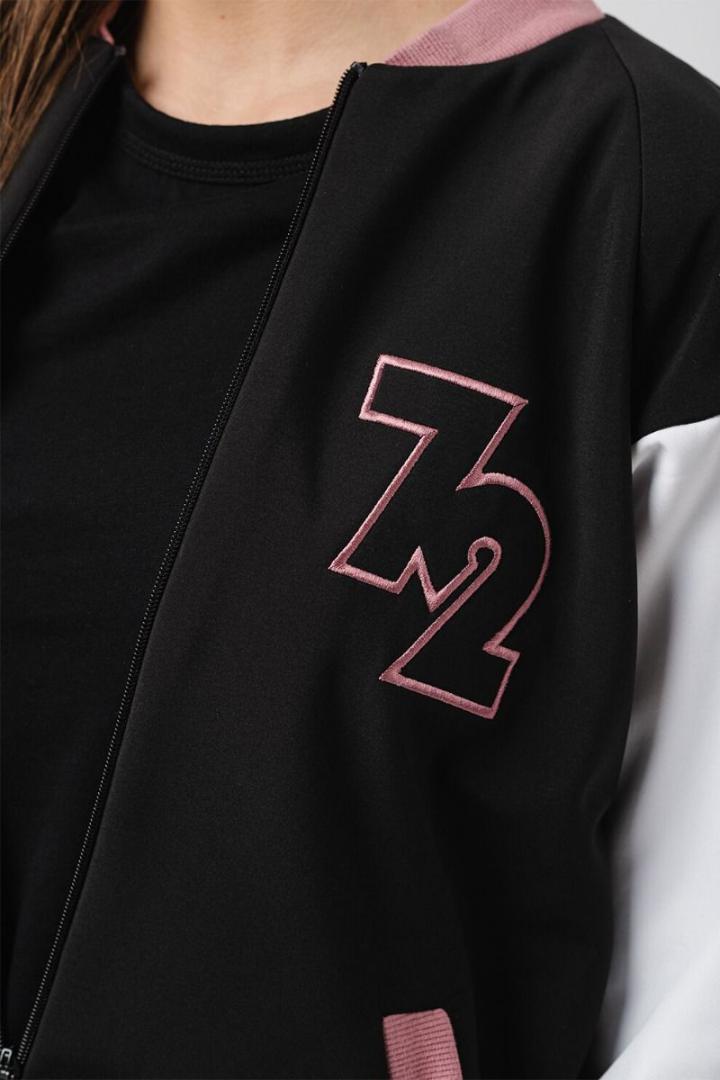 W JACHETA BOMBER  PINK  L