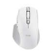 Mouse Trust Ozaa+, wireless RF 2.4GHz, bluetooth, conectivitate USB 1.1, 2.0, 3.0, rezolutie maxima 3200 DPI, alb
