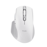 Mouse Trust Ozaa+, wireless RF 2.4GHz, bluetooth, conectivitate USB 1.1, 2.0, 3.0, rezolutie maxima 3200 DPI, alb