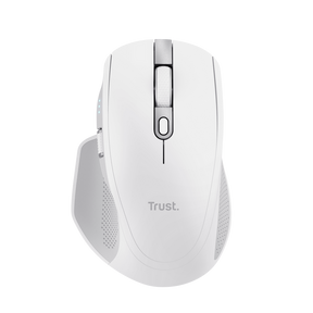 Mouse Trust Ozaa+, wireless RF 2.4GHz, bluetooth, conectivitate USB 1.1, 2.0, 3.0, rezolutie maxima 3200 DPI, alb