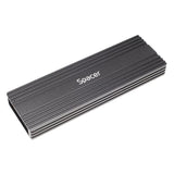 Rack extern SPACER, pt. SSD M.2 PCIe NVME, interfata PC USB 3.1 Type C, Striat, aluminiu, negru