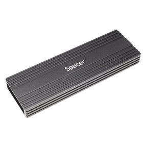 Rack extern SPACER, pt. SSD M.2 PCIe NVME, interfata PC USB 3.1 Type C, Striat, aluminiu, negru