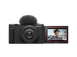 SONY Compact dedicata pentru vlogging ZV-1F 20.1MP, 7.6mm, F2 ISO 125-12.800, 1/32.000s, 4K @30fps, SD/SDXD/SDHC/x1 Micro-HDMI/x1 USB-C, Rafala 3.5-16cps, WiFi/Bluetooth, Senzor CMOS Exmor RS 1"