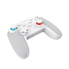 Controller wireless Trust Muta pentru consola Nintendo Switch, 15 butoane, controale: A, B, X, Y, L1, L2, L3, R1, R2, R3, reset, 8-way, start, select, d-input, alb