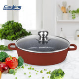 CRATITA ALUMINIU+CAPAC 24X6.5CM, 2.6L, CALABRIA, COOKING BY HEINNER