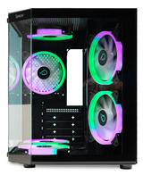 Carcasa Spacer Aquarium, RGB, Micro Tower, Black