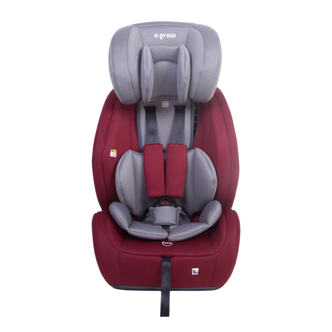 Scaun auto 76-150CM(15M-12Y), R129, isofix si top tether, rosu, U-Grow
