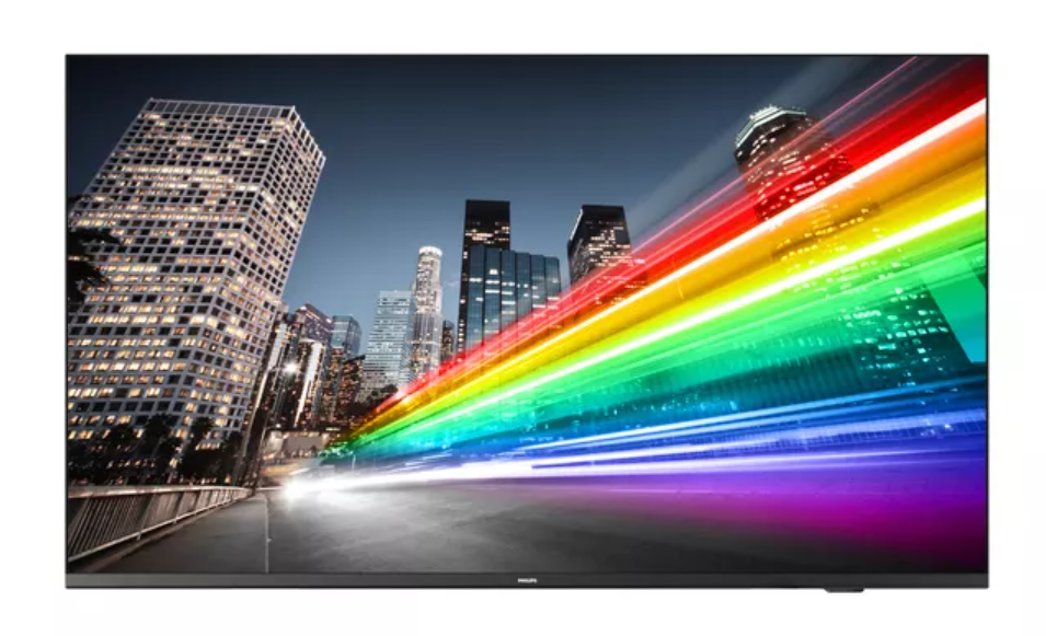 TV signage Philips 65” B-Line, 4K UHD, Chromecast built-in, Google PlayStore, DVB-C/T/T2 Tuner, HDMI, Scheduler, Auto on/off, Crestr onConnected Certified v2, Neets/Extron compatible, CMND Create &Control