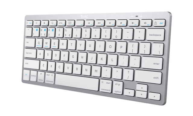 Tastatura Trust Wireless, numar taste 85, alb