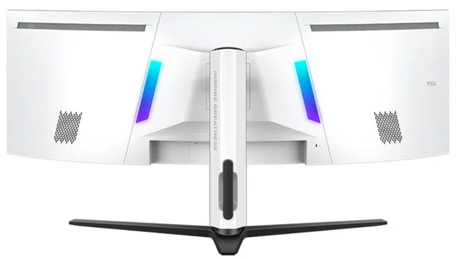 Monitor Gaming Curbat QD-mini LED TCL 57R94 57", Dual UHD (7680x2160), 120Hz, 1ms, AMD FreeSync™ Premium, NVIDIA G-Sync Compatible, R1000, Boxe 10W x2, USB Type-C 90W, Hub USB, 2x HDMI, DisplayPort, Pivot, VESA, alb