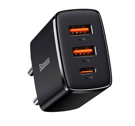 Incarcator Retea Baseus USB TypeCx2USB B